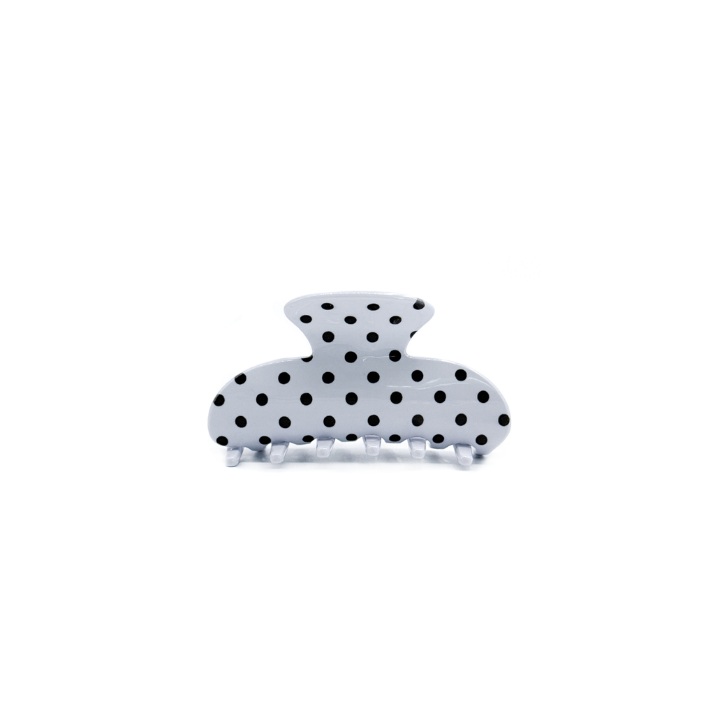 White Dotty Clip