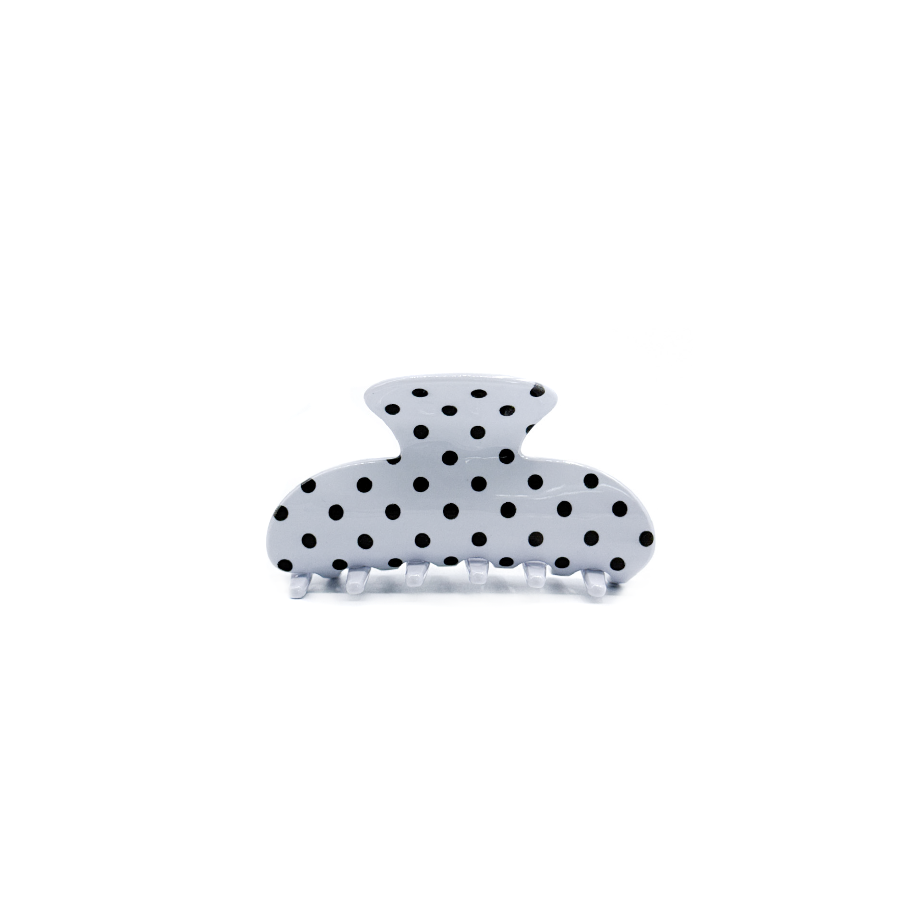 White Dotty Clip