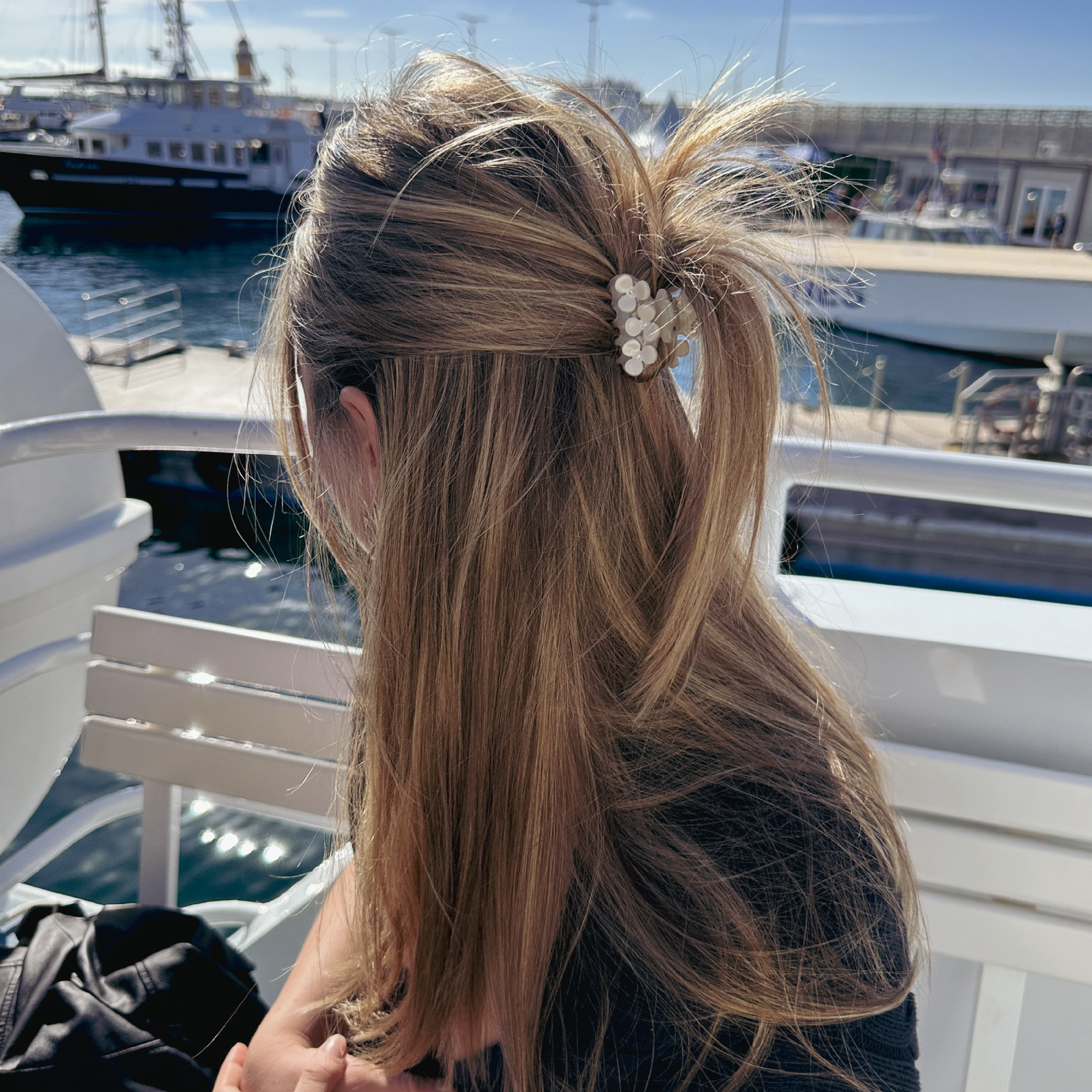 Mini Magnolia Flower Clip