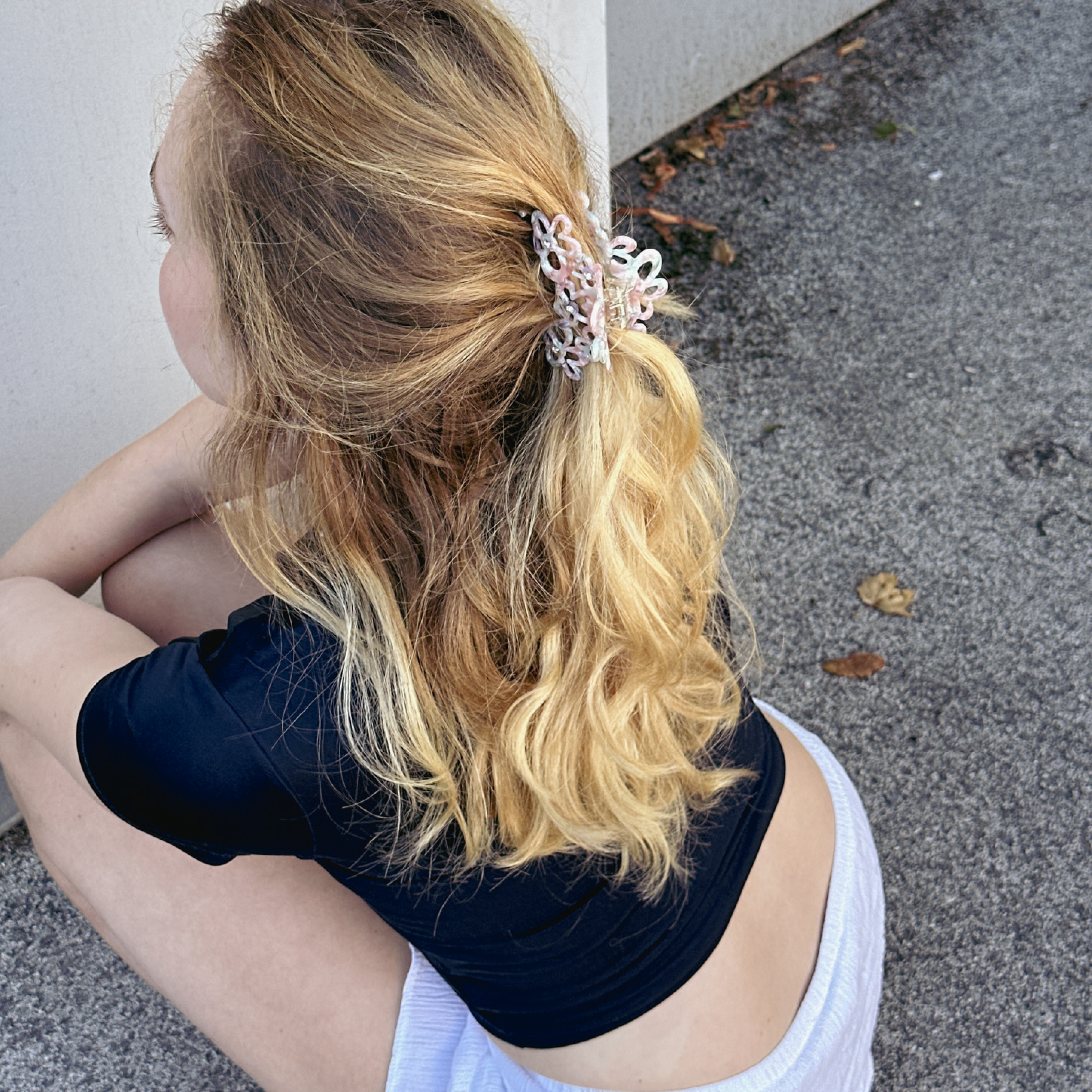 Nicci Hair Clip Coral